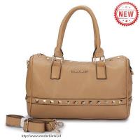 michael kors studded medium beige boekentassen Winkel Enschede pqwr0870